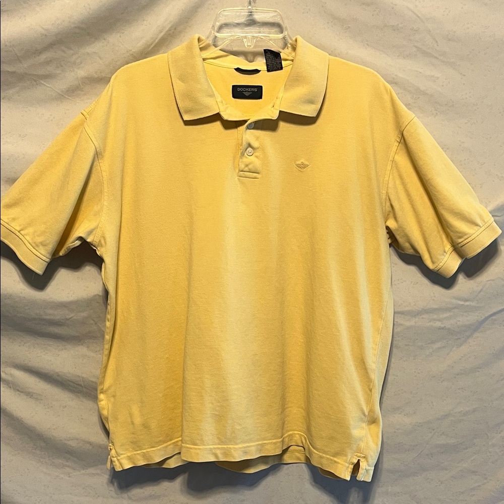 Dockers Light Yellow Polo Shirt